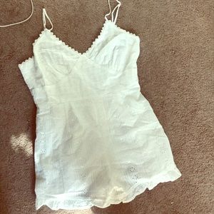 White lace design Emory Park Romper